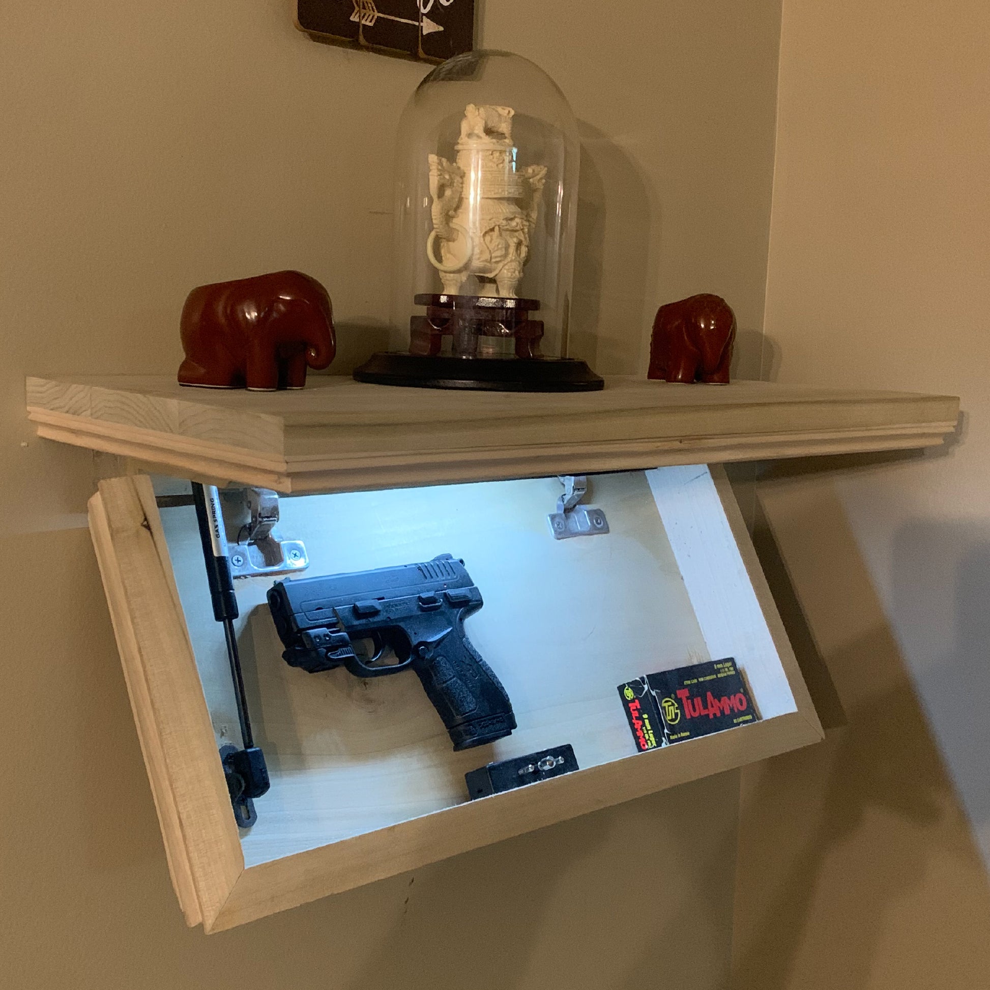G30 - Compact Gun Shelf with Trap Door, Compact Gun Storage with